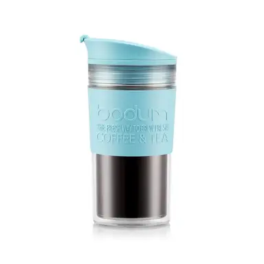 Bodum Gobelet de voyage - 350 ml - Bleu bébé - Système à double paroi