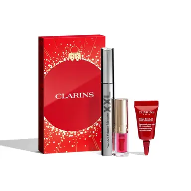 Clarins Coffret Wonder Volume XXL mascara + huile à lèvres + soin des yeux