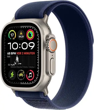 Watch Ultra 2 GPS Cel. 49mm Titan Natur Trail Loop Blau S/M