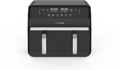Instant Pot Vortex Dual Drawer 7,6L Digitale Airfryer – Gelijklopend Dubbel Koken Dubbele Mand met ClearCook Technologie 8-in-1 Slimme Programma's