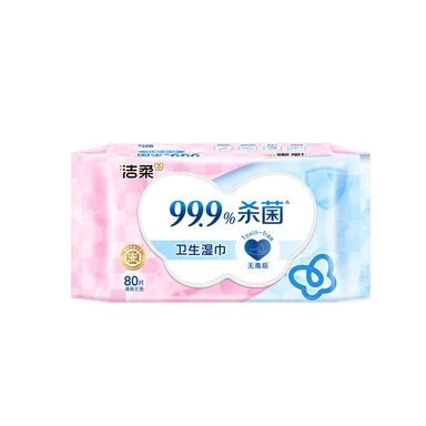 C&S Hygienische Feuchttücher, 80 Tücher (4 Beutel/Karton)