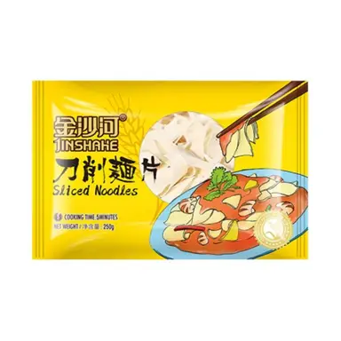 Jinshahe, lamelles de nouilles ciselées, 250g