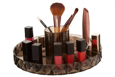 Maison by Premier Beauty Revolving Round Black Cosmetic Organiser