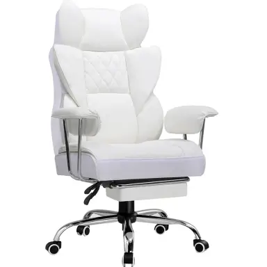 GTPLAYER Gaming Chair GT205 with Footrest White