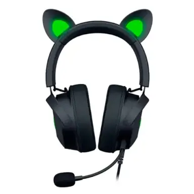 Razer Kraken Kitty Edition V2 Pro Casque filaire RGB avec oreilles interchangeables - Noir