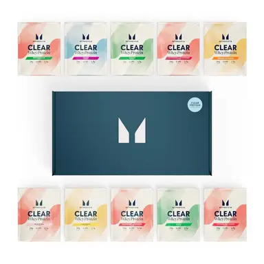 MyProtein Clear Whey Variety Pack (10 Samples) Protein Nutrition Powder - 10 x 25g