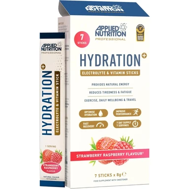 Applied Nutrition HYDRATION + Stick Packs  Strawberry Raspberry 8g X 7
