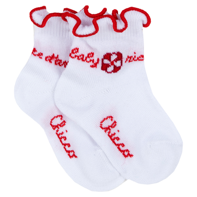Chicco - Sokken-Sokken - maat 16 - wit/rood