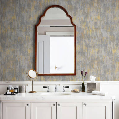 Murgall Peel and Stick Industrial Style Wallpaper Light Gray 44x305cm 1 Roll