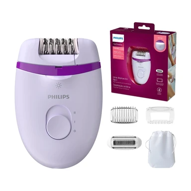 Philips Satinelle Essential epilator BRE275/00 - wit/paars