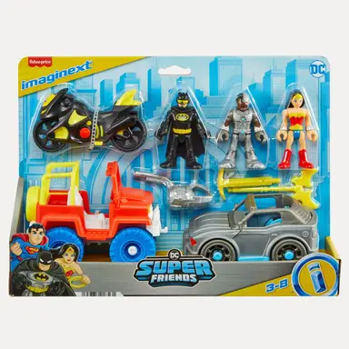 Imaginext DC Super Friends Heroes Figure & Vehicle Pack