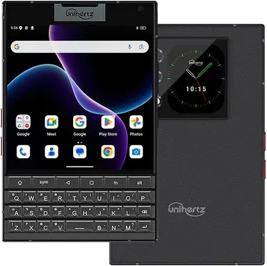 Unihertz Titan 2, nieuwste 5G-smartphone met QWERTY-toetsenbord, Android 15, ondersteunt NFC en OTG, 12 GB RAM + 512 GB opslag, zwart