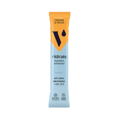 Vidrate Hydration Powder Orange & Peach Flavour - 3g