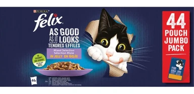 Felix Every Day Party Mix Sélection en Gelée Nourriture Humide pour Chat 44x85 g