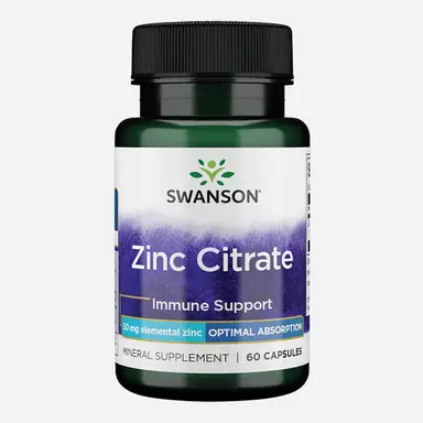 Swanson Citrate de zinc - 60 gélules