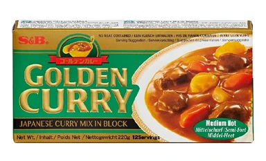 S&B Gouden Curry Saus Mix - Medium Heet 220g