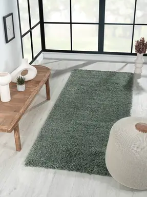 My Flair Teppich "My Shaggy" rechteckig hellgrün 200 x 80 cm