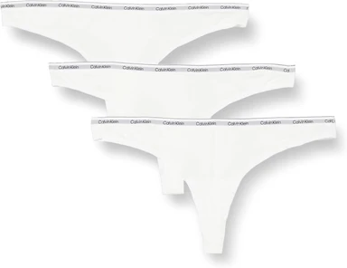 Calvin Klein 3-pack Strings - Icon Logo - White  S