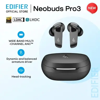 Edifier NeoBuds Pro 3 Multi-Channel Active Noise Cancellation Earbuds with Spatial Audio