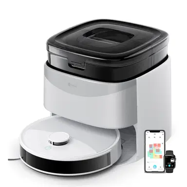 LEFANT M3L Robotstofzuiger met Dweilmogelijkheid, Alles-in-één Basisstation, 12.000 Pa Zuigkracht, 220 min Accuduur, DToF-Navigatie.