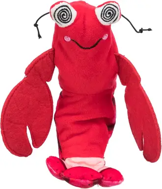 TRIXIE Werpgarnaal kattenkruid speeltje rood 23 cm