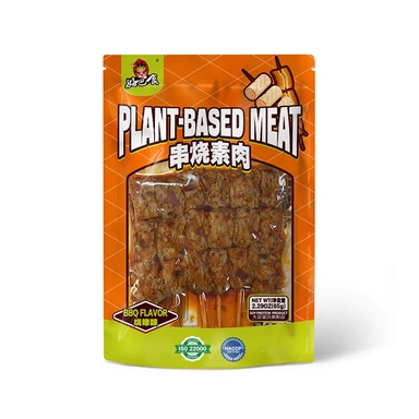 Hao Ba Shi vegetarische vleesbrochettes - barbecue smaak 65g