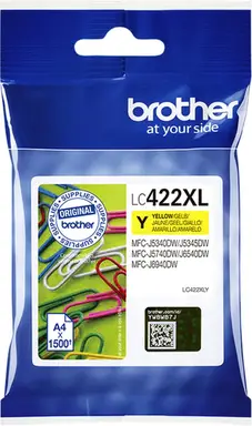 Brother LC-422XLY inktcartridge 1 stuk origineel geel