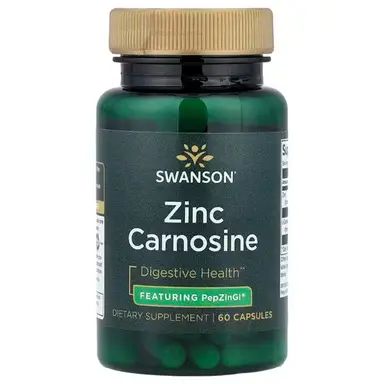 Swanson Zinc Carnosine Gut Health Immune Support Capsules - 60 Capsules