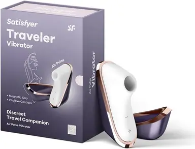 Satisfyer 'Traveler' Vibrator | Auflegevibrator mit 11 Druckwellenprogrammen | Sexspielzeug für Frauen | Leise starke klitorale Stimulation | Kleines Spielzeug für erotische Reisen | Stimulator-Spielzeug