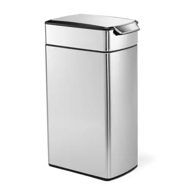Simplehuman 40L Slim Touch Bar Bin, Brushed Stainless Steel