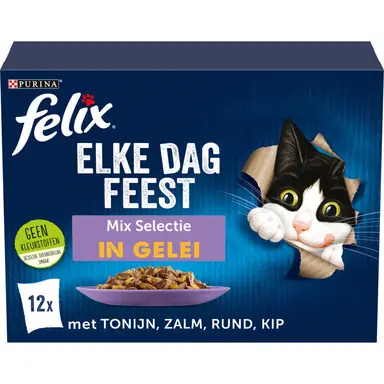 Felix elke dag feest mix selectie in gelei 12 x 85 g