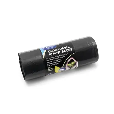 Addis 90L Degradable Refuse Sacks - Black