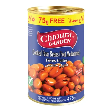 Chtoura Fava Foul chili 475 g Turks (75 g gratis)