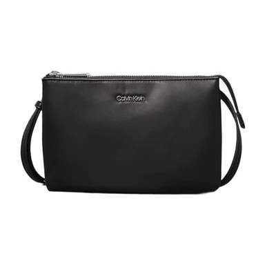 Calvin Klein Must EW sac bandoulière double compartiment pour femme, noir