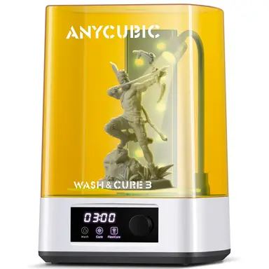 ANYCUBIC Wash & Cure 3 2-in-1 Washing and UV Curing Machine for LCD/DLP/SLA Resin 3D Printers Wash Size 165×100×180mm