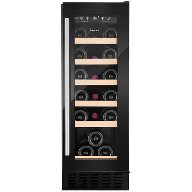 CDA CFWC304BL 30 cm Freestanding/Undercounter Wine Cooler – 20-Bottle Capacity (Black)