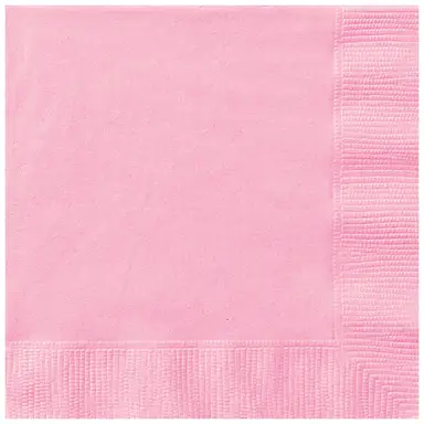 Unique Party Lunch Napkins, Lovely Pink, 20 Pack