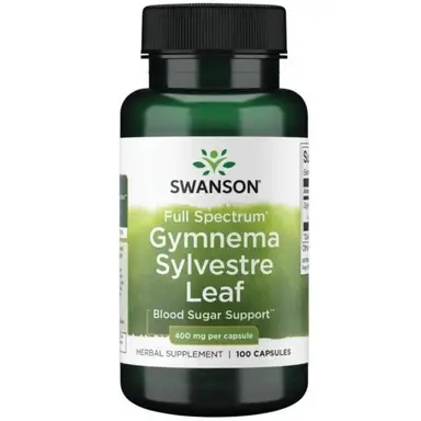 Swanson Gymnema Sylvestre Blood Sugar Support 400mg Capsules - 100 Capsules