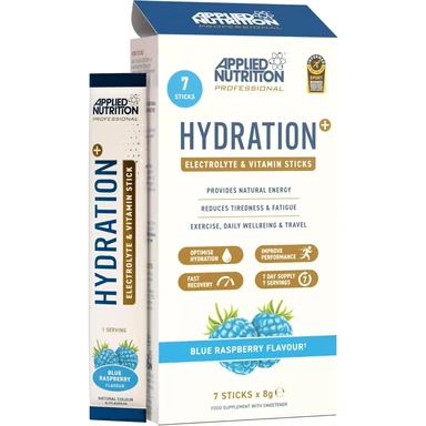 Applied Nutrition HYDRATION + Stick Packs Blue Raspberry 7 X 8G
