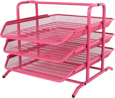 3-laags A4 rooster in bak, roze