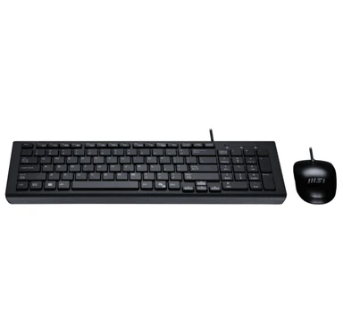 MSI GK-701 Office Keyboard and Mouse Set, USB, UK Layout, CoPilot Key, Black