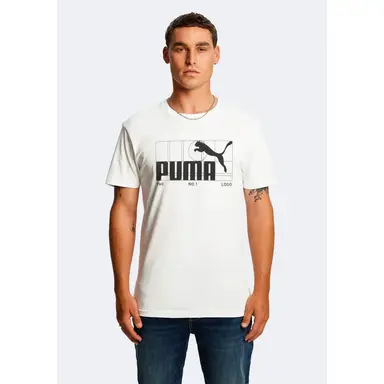 Puma Graphic No.1 Logo Tee - Puma White
