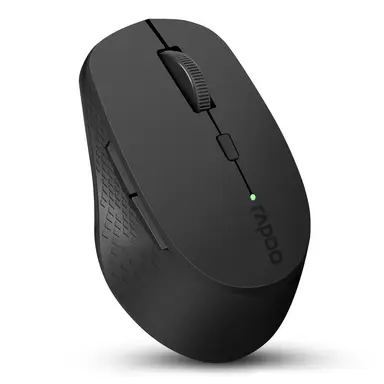 RAPOO M300G Souris sans fil Bluetooth silencieuse multimode 2,4 GHz avec récepteur USB - Noir