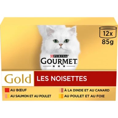 Gourmet Gold Premium Friandises pour chat en boîte - 12 x 85 g