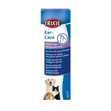 TRIXIE Ohrenpflege für Hunde, Katzen und Kleintiere 50 ml