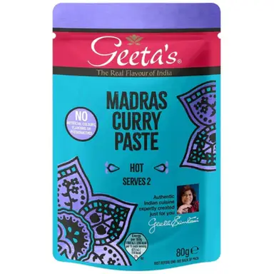 Geetas Madras Curry Paste 80G