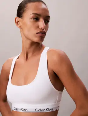 Calvin Klein ongeblokt bralette 100 3 wit dames, maat S