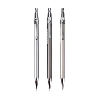 M&G Metal Mechanical Pencil, 0.5 mm, 3 Pack Mechanical Pencils for Writing, Drawing, and Sketching, Durable Metal Drafting Pencils for School and Office