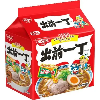 Nissin (Japanese Version) Demae Ramen with Sesame Oil (Pack of 5) 510g 