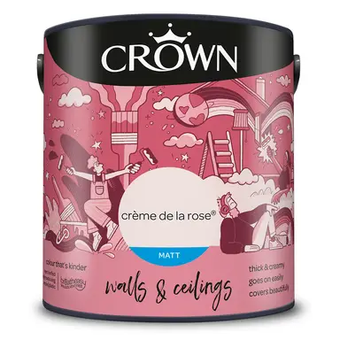 Crown Matt Emulsion Crème De la Rose 2.5L